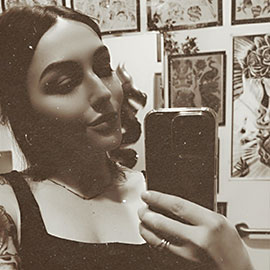 sheilatattoos selfie Lights Out Tattoo santa cruz CA